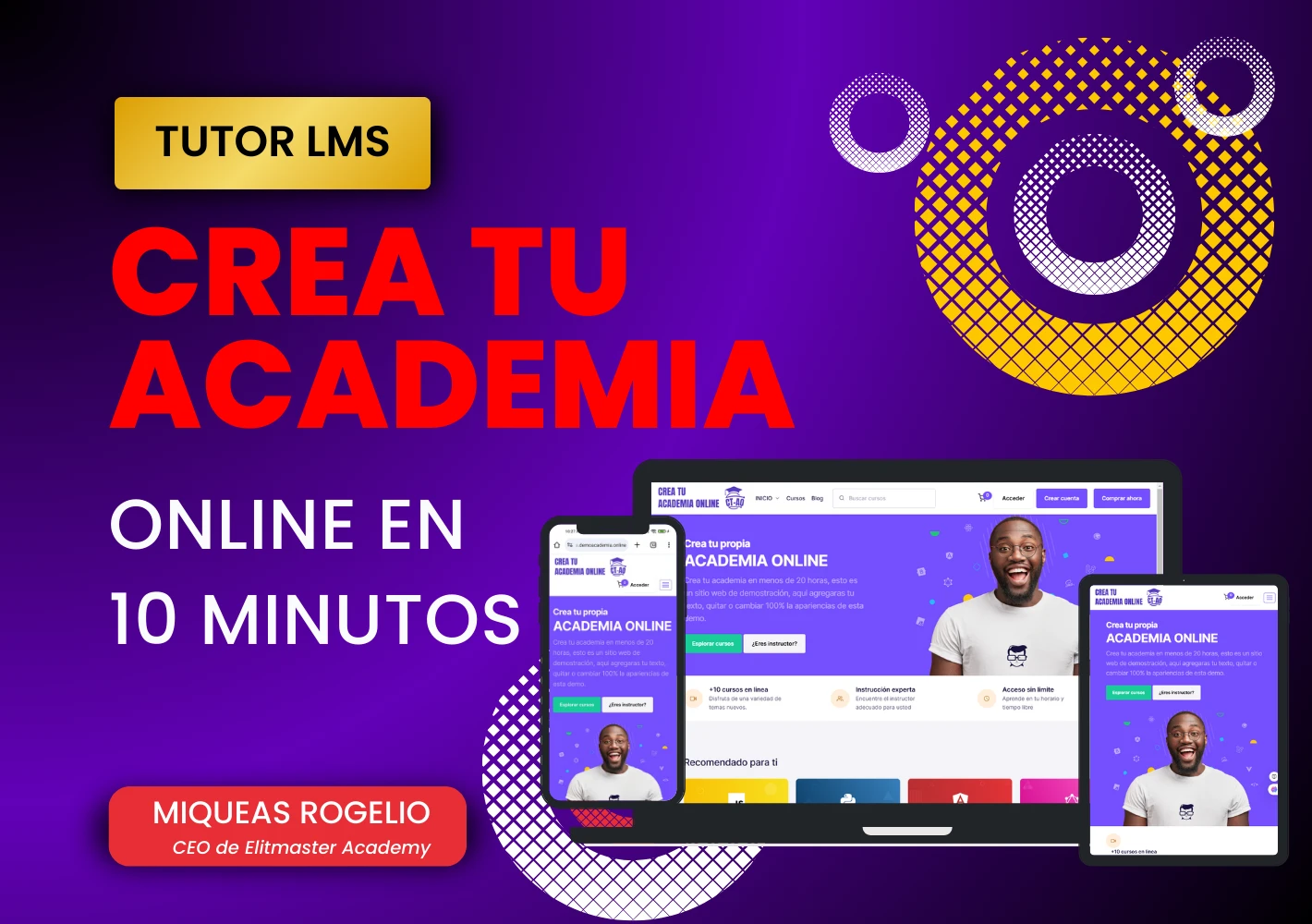 Crea tu academia en 10 minutos - Tutor LMS